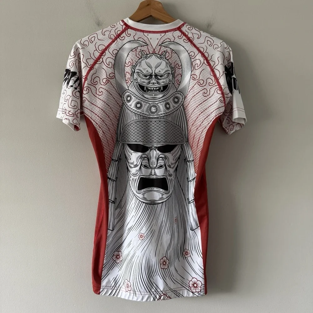 Ground Game Rash Guard Mens M Short Sleeve Jiu Jitsu MMA BJJ Kickboxing Judo